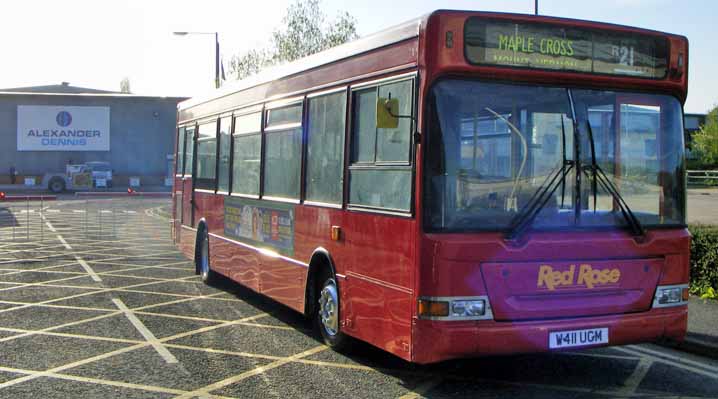 ex Abellio Red Rose Dennis Dart SLF W411UGM